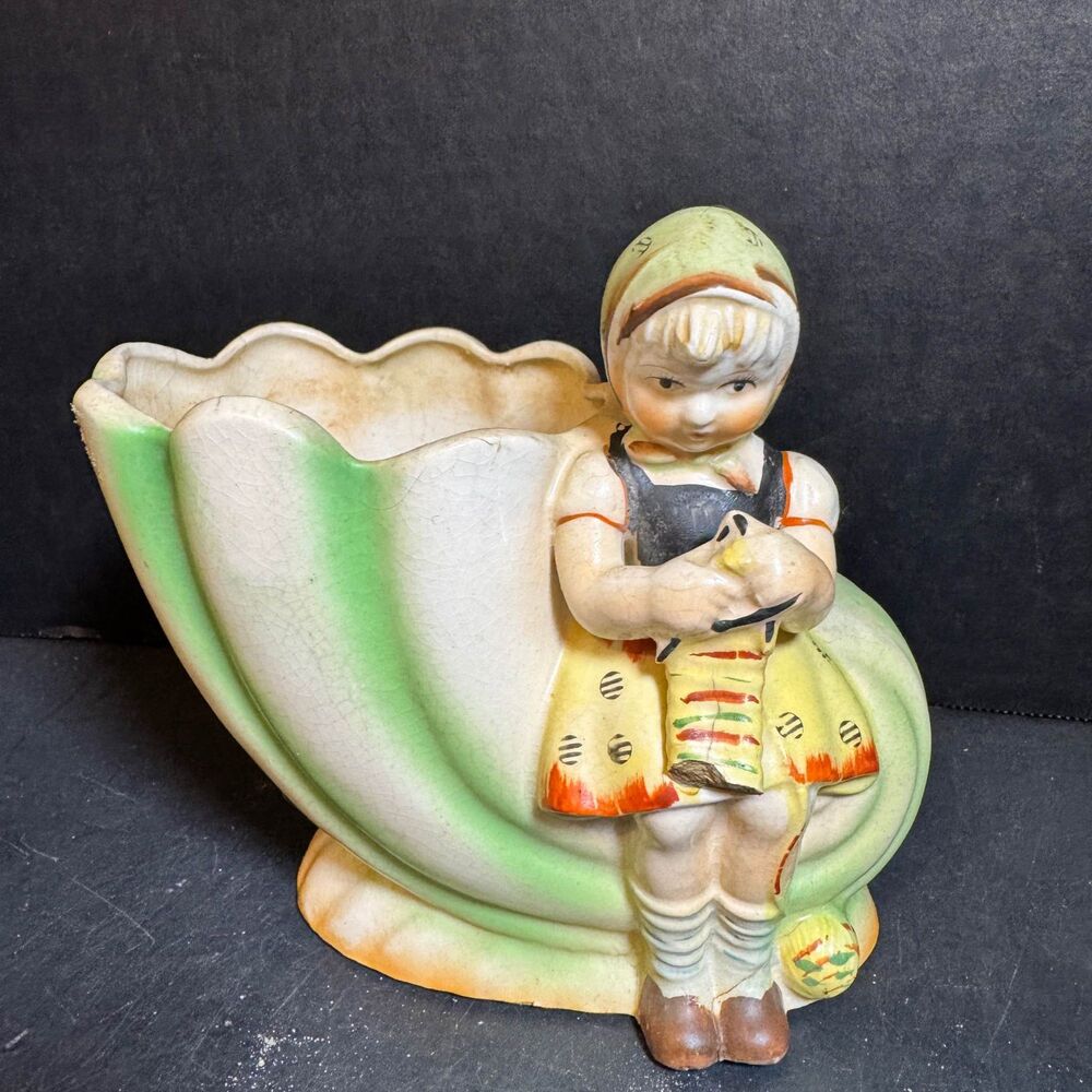 Vintage Girl Planter [Item 0175]